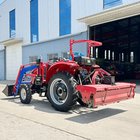 Tracteur diesel de la CE EPA 4wd de rendement élevé tout le tracteur 80HP hydraulique de terrain tracteur diesel de rotoculteur de pneu solide avec la pelle