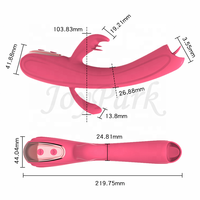 JoyPark 10-Gang Wasserdichter IPX5 USB-Aufladbarer Umweltfreundlicher Nicht-Geschmierter Zungenvibrator für Frauen G-Punkt Klitoris Brustwarzen
