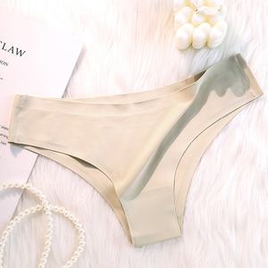 Wholesale Seamless Panties Women <b>Sexy</b> Underwear Ice Silk Underpants G-string Female Soft Solid Ultra-thin Briefs - Product Image 5