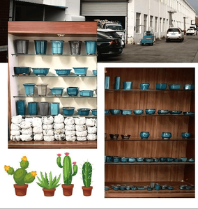 Maceta de Bonsái de <span class=keywords><strong>Cerámica</strong></span> Yixing al por Mayor, Ecológica, Duradera, Pequeña, Multiestilo, de Porcelana con Esmalte Azul, para Uso en Interiores y Exteriores, para Flores - Product Image 5