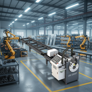 Simple Fiber Laser Tube & Pipe <b>Cutting</b> <b>Machine</b> 1500W Water-Cooled New High Efficiency Speed Simple Fiber Laser Tube & Pipe Cutti - Product Image 1