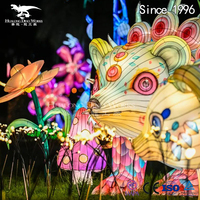 Lanterne mythe antique Lanterne de fête chinoise Décoration pour célébration Lumières artificielles à LED