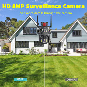 Eseecloud V380 Pro Caméra de surveillance de sécurité à énergie <span class=keywords><strong>solaire</strong></span> PTZ CCTV Caméra <span class=keywords><strong>solaire</strong></span> à double objectif sans fil pour l'extérieur <span class=keywords><strong>WiFi</strong></span> Carte SIM 4G - Product Image 3