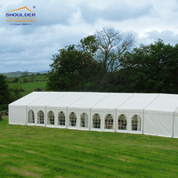 Grandes tentes de réception pour salons professionnels, chapiteaux en PVC blancs de grande taille pour extérieur, réceptions, églises, expositions, événements, mariages et fêtes