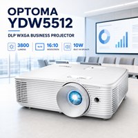 Proyector Empresarial Optoma YDW5512 DLP WXGA para Reuniones de Oficina, 3800 Lúmenes con Tecnología de Pantalla DLP y Soporte para Blu-ray 3D