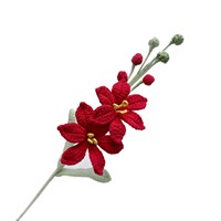 Nouveau Creative Crochet Fleur Artificielle Mars Orchidée Fini À La Main Crochet Fleur Branche