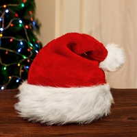 Chapeaux de Noël Artisanaux Personnages Père Noël et Elfe à Yeux Inclinés et Bois de Cerf, Décoration de Costume Unisexe Adulte Élégante pour la Plage