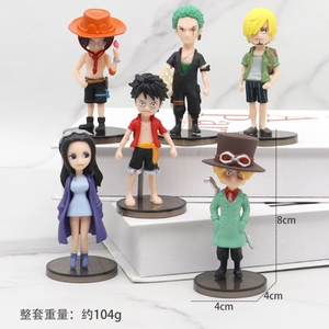 Nuevo Set de 6 Figuras de Anime Japonesas de <span class=keywords><strong>Luffy</strong></span>, Figuras de Acción de PVC - Product Image 3