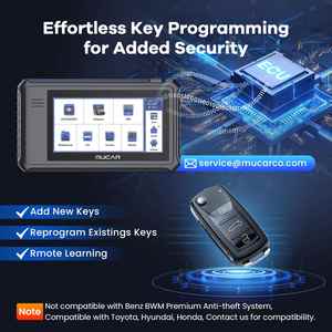 MUCAR VO6 OBD2 profesyonel otomatik tarayıcı tam sistem 28 sıfırlar ECU kodlama aktif testi ömür boyu ücretsiz güncelleme araç teşhis araçları - Product Image 3