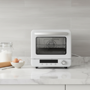 Four à Convection Moderne Carré 24L avec Fonction Friteuse à Air, Four de Comptoir, <span class=keywords><strong>Cuisson</strong></span> <span class=keywords><strong>Sans</strong></span> <span class=keywords><strong>Huile</strong></span>, Revêtement Antiadhésif PTFE, Écran LED, <span class=keywords><strong>Cuisson</strong></span> Rapide, Idéal Hôtellerie - Product Image 4