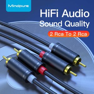 Câble audio stéréo Mindpure 3,5 mm mâle-mâle XLR/RCA avec conducteur en cuivre nu et gaine en PVC pour HDTV, home cinéma, ordinateur, MP3 - Product Image 4