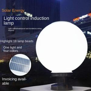 Colonne de lumière solaire IP65 moderne pour l'extérieur, lampadaire de pilier de jardin de cour étanche, éclairage de jardin de porte étanche - Product Image 3