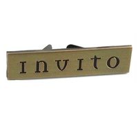 Étiquette de plaque de logo en métal personnalisée de haute qualité pour sac à main et sac à main Plaque de logo en métal personnalisée pour ceinture