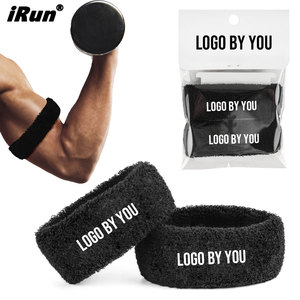 IRun Gepersonaliseerde Borduurlogo Professionele Voetbal Bicepbandjes Sport Zweetband Polsband Zweetabsorberend - Product Image 1