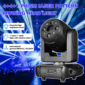 Luces de Cabeza Móvil Led Tipo Beam con Efecto Láser y Patrones <span class=keywords><strong>DMX512</strong></span> para DJ, Discoteca y Fiestas en Casa, Equipo de Iluminación para Escenario - Product Image 2