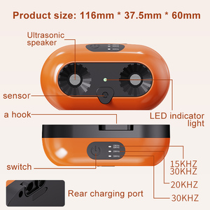 Dispositivo antiladridos para perros, disuasorio sónico de ladridos con 3 modos, dispositivos de control de ladridos de caja de ladridos recargables IP45 resistentes a la intemperie - Product Image 5