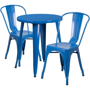 Modern Industrial Design Metal <b>Restaurant</b> <b>Set</b> Table Chairs 4 Seater Durable Commercial Furniture for <b>Restaurant</b> Bar Canteen - Product Image 1