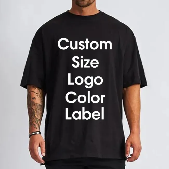 Custom High Quality Manufacturer Luxury Drop Shoulder t shirt Men 100% Pima Cotton All Over Graphic Print Oversized T-Shirt