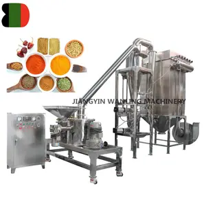 WLM Automatic Mushroom Leaf Grinder Crusher Fine Powder Making Air Classifier Mill Machine