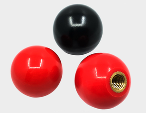 ลูกบิดพลาสติกแบบมีเกลียวพร้อมหัวบอลเบกาไลต์ ขนาด M5 ถึง M16 - Product Image 4