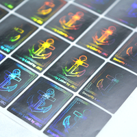 Autocollants holographiques 3D rectangulaires à usage unique, logo personnalisé, vinyle anti-contrefaçon, pour l'artisanat et les cadres photo