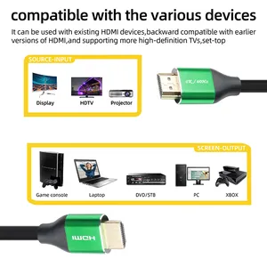 1.5m 2.0 Version-HDMI/HDMI Cable Audio Return 3D 1080P 18Gbps CL3 24k Full HD HDMI Cabl Green