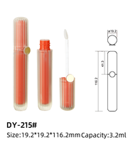 Vente chaude Tubes de compression d'injection de forme ronde Prix compétitif Récipients de brillant à lèvres à partir de fournisseur de bouteilles en plastique fiable