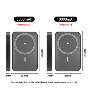 Meilleure vente de batterie externe en métal ultra-mince charge sans fil magnétique 5000mah 10000mAh batterie externe <span class=keywords><strong>pour</strong></span> <span class=keywords><strong>iPhone</strong></span> téléphone portable - Product Image 5