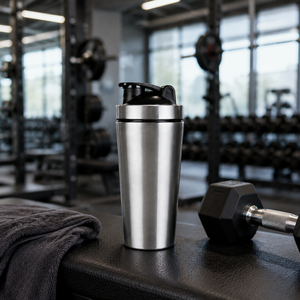 Bouteille shaker en acier inoxydable 304 certifiée, approuvée LFGB et FDA, sans BPA, finition mate avec boule, logo personnalisé, fournisseur en gros - Product Image 6