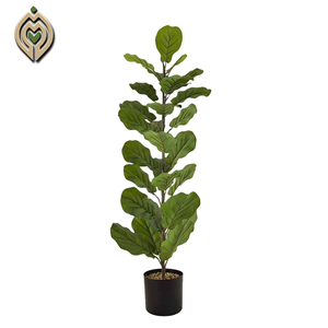 130cm Tall <strong>Artificial</strong> Fiddle Leaf <strong>Fig</strong> Tree - Lifelike Fake Indoor <strong>Plant</strong> for Home Decor, Living Room, Office &amp; Floor Greenery - Product Image 1