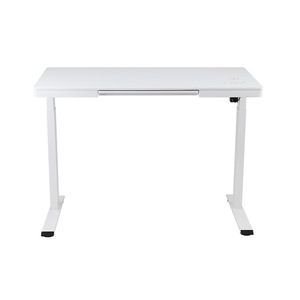 โต๊ะทำงานปรับระดับความสูงด้วยไฟฟ้า Netease โครงโลหะ มอเตอร์เดี่ยว โต๊ะคอมพิวเตอร์ โต๊ะอ่านหนังสือ พร้อมลิ้นชัก สีขาว - Product Image 2