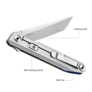 Bán hàng nóng thiết kế mới sanrenmu 1162 14c28n lưỡi 3Cr13 xử lý khung khóa titan ngoài trời gấp túi dao - Product Image 3