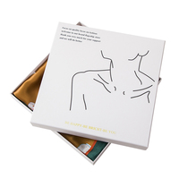 Vente en gros d'emballage de foulard en soie en papier de carton mince rigide de luxe blanc personnalisé boîte cadeau postale avec couvercle