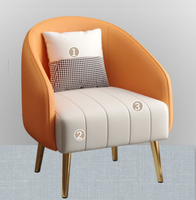 Fauteuil Canapé Simple Scandinave en Tissu Créatif pour Salon et Balcon