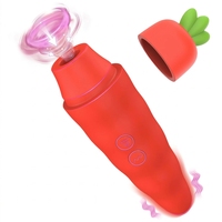 Masturbateur vibrant pour femmes en forme de carotte, stimulateur du point G, masseur du clitoris et des mamelons, jouets sexuels pour adultes
