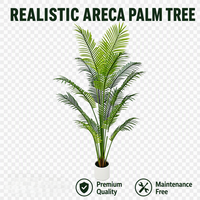 Grand palmier Areca artificiel pour jardin, véranda, intérieur, extérieur, hall d'hôtel, bureau, restaurant, décoration de mariage