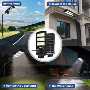 Lampu Jalan tenaga surya All in One, lampu jalan tenaga surya dengan kamera HD V380 APP kontrol WiFi sistem keamanan untuk penerangan Area luar ruangan - Product Image 5