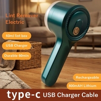 # Nouveauté # Mini rasoir anti-bouloches tendance USB Type-C pour vêtements, tissus, meubles, tapis et canapés