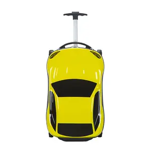 Basisschool Studenten Koffer 18 "Kleine Lichtgewicht Bagage Met Boarding Mini Schattige Cartoon Auto Trolley Box Voor Kinderen