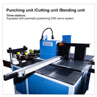 Cnc nouvelle énergie cuivre barre omnibus fil formant flexion et poinçonnage Machine métal coupe machines bus barre processeur Machine