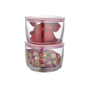 B169 Đầy Màu Sắc Nắp Có Thể Xếp Chồng Thực Phẩm Container Set Kín Rõ Ràng Nhựa Lọ Cho Đồ Ăn Nhẹ Kẹo Trái Cây Sấy Khô Tủ Thức Ăn Lưu Trữ Hộp - Product Image 1