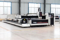 Machine de découpe laser à fibre CNC 4 axes DF4015GL 6000W pour tôles et tubes métalliques, système de contrôle Cypcut pour tête de découpe Yaskawa