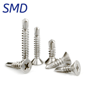 Smd Phillips Countersunk Head Tapping Screws M3.5 M4.2 M4.8 Metric Right Hand Class 4.8 Passivated Steel <b>Fasteners</b> For Metal - Product Image 4