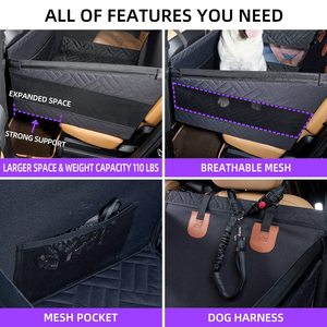 Nueva Funda Protectora de Asiento Delantero para Coche, Acolchada con Malla de Diamantes, Resistente, para Mascotas, Hamaca de Viaje para Perros, Cojín para Asiento de Copiloto - Product Image 4