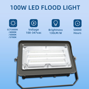 Đèn pha LED độ sáng cao 15/30/50/80/100W, cảm biến ánh sáng, tự động bật tắt khi trời tối, chống nước IP66, 3 chế độ công suất và 3 chế độ nhiệt độ màu sắc, điều chỉnh được, dùng cho sân vườn, đường đi - Product Image 2