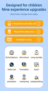 2025 Y63 Kids Smart <b>Watch</b> 4G Sim Card Camera Robot Alarm Clock Voice Chat Video Call LBS GPS WIFI Positioning IP67 Video Call - Product Image 3
