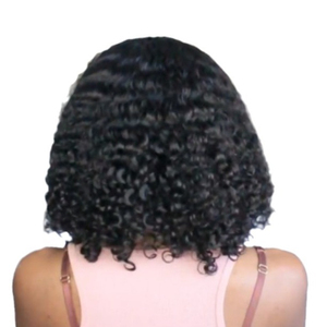 Perruque synthétique en maille tricotée à la machine, boucles crépues, résistante aux chocs, ondulations <span class=keywords><strong>afro</strong></span> naturelles, résistante à la chaleur, vente en gros - Product Image 5