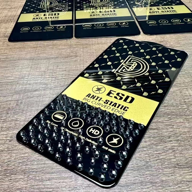 ESD Grade AAA Super Clear 9H Hardness Tempered Glass Screen Protector for 15/16 Pro Max/Mini Full Coverage 2.5D Radian Full Glue