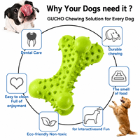 Jouet à mâcher pour chien en forme d'os barbelé, bâton molaire indestructible et résistant pour chiens de taille moyenne et grande