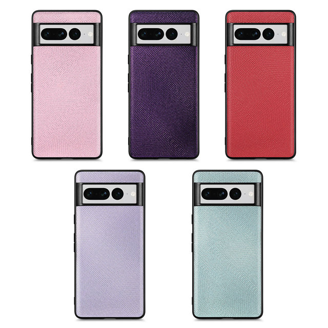 Business Premium Vegan PU Leather Protective Mobile Phone Case Slim Fit Cell Cover for Google Pixel 7 / 7 Pro